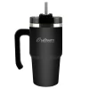 Outdoors Professional Stainless Steel Double-Walled Vacuum Insulated Tumbler with Straw, 20 oz., Black (OUTD6069)