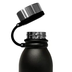 Water Bottles<Outdoors Professional Stainless Steel Double-Walled Vacuum-Insulated Travel Bottle, 20 oz., Black (OUTD3675)