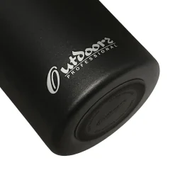 Water Bottles<Outdoors Professional Stainless Steel Double-Walled Vacuum-Insulated Travel Bottle, 20 oz., Black (OUTD3675)