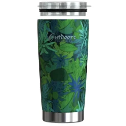 Outdoors Professional Stainless Steel Double-Walled Vacuum Insulated Classic Tumbler, 20 oz., Tropical Green (OUTD9300)