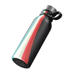 Water Bottles<Outdoors Professional Stainless Steel Double-Walled Vacuum-Insulated Travel Bottle, 20 oz., Retro Good Vibes (OUTD9294)