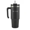 Outdoors Professional Stainless Steel Double-Walled Vacuum Insulated Tumbler with Straw, 30 oz., Black (OUTD9027)