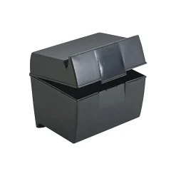Sale 4" x 6" Index Card Box, Black (OXF 01461) Index Cards