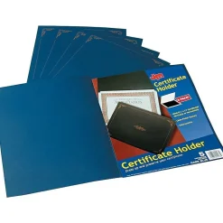 Best Certificate Holders, 11.25" x 8.75", Dark Blue, 5/Pack (29900235BGD) Awards & Certificates