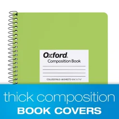 Oxford Composition Notebooks, 7.5" x 9.75", College Ruled, 80 Sheets, Assorted Colors, 4/Pack (64947) Sale