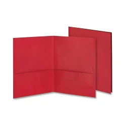 Oxford ® Extra-Large Twin Pocket Portfolio, Red Sale