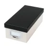 Hot Index Card File Box, 1000-Card Capacity, Marble White/Black (OXF 406350) Index Cards