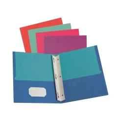 Oxford 2-Pocket Fastener Folder, Assorted Colors (55776) Clearance