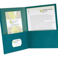 Oxford ® 2-Pocket Portfolio Folder, Blue, 10/Pack (00571) Best