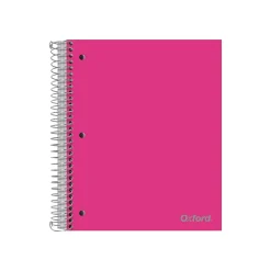 Oxford 3-Subject Notebooks, 8.5" x 11", College Ruled, 150 Sheets, Assorted Colors (10586) Best