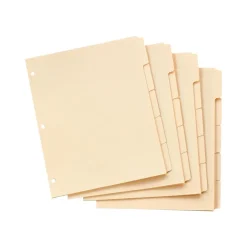 Oxford Write-On Paper 5 Tab Dividers, Manila, 20 Sets/Box (13V) Hot