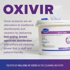 Oxivir Disinfecting Wipes, 160 Wipes/Container, 4/Carton (100850924)