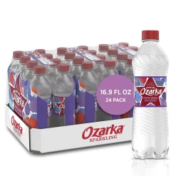 Bottled Water<Ozarka Sparkling Water, Triple Berry, 16.9 oz. Bottles, 24/Carton (12349551)