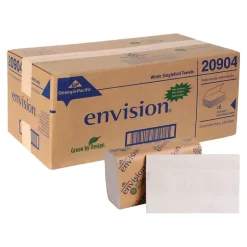 Paper Towels<Pacific Blue Basic Recycled Single Fold Paper Towels, 1-ply, 250 Sheets/Pack, 16 Packs/Carton (20904)