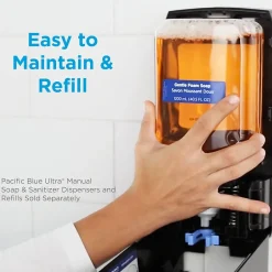 Pacific Blue Ultra Foaming Soap Refills, 40.5 Oz., 4/Carton (43714)