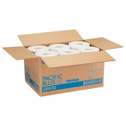 Paper Towels<Pacific Blue Ultra Hardwound Paper Towels, 1-ply, 400 ft./Roll, 6 Rolls/Carton (26610)