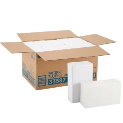 Paper Towels<Pacific Blue Ultra Recycled C-Fold Paper Towels, 1-ply, 220 Sheets/Pack, 10 Packs/Carton (33587)