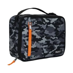 Lunch Boxes & Bags<PACKiT Freezable Classic Lunch Bag, Charcoal Camo (PKT-CB-GCM)