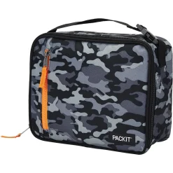Lunch Boxes & Bags<PACKiT Freezable Classic Lunch Bag, Charcoal Camo (PKT-CB-GCM)