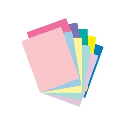 New Array 65 lb. Cardstock Paper, 8.5" x 11", Assorted Colors, 250 Sheets/Pack (101195) Card Stock