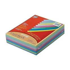 New Array 65 lb. Cardstock Paper, 8.5" x 11", Assorted Colors, 250 Sheets/Pack (101195) Card Stock