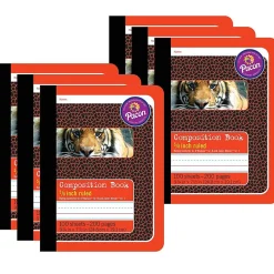 Pacon Composition Notebooks, 9.75" x 7.5", Primary Ruled, 100 Sheets, Multicolor, 6/Bundle (PAC2427-6) Online
