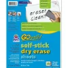 Go Write Dry Erase Sheets 30PK 8 1/2 X 11 Plain, Melamine, Self Stick (PACASB8511) Dry Erase