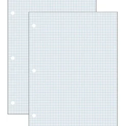 Pacon Graph Paper, 8.5" x 11", 3-Hole Punched, 500 Sheets/Pack, 2 Packs/Bundle (PAC2414-2) Clearance