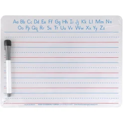 Online ® Handwriting Whiteboard Dry Erase Set, 2-Sided, Ruled/Plain, with Marker/Eraser, 9" x 12", 5 Sets (PACAC9877C1-5) Dry Erase