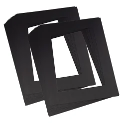 Online ® Pre-Cut Mat Frames, 11.5" x 16.75" Frame, 8" x 10.75" Window, Black, 12 Per Pack, 2 Packs (PAC72560-2) Photo Paper