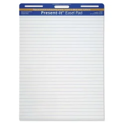 Best Present-It Easel Pad, 25" x 30", Lined, 25 Sheets/Pad (PAC104392) Easel Paper Pads