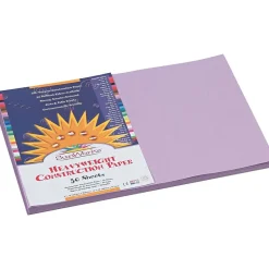 Best SunWorks 12" x 18" Construction Paper, Lilac, 50 Sheets/Pack (7107) Construction Paper