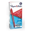 Paper Mate ComfortMate Ultra Retractable Ballpoint Pen, Medium Point, Red Ink, Dozen (6320187) Clearance