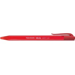Paper Mate InkJoy 100 Retractable Ballpoint Pen, Medium Point, Red Ink, 12/Pack (1951252) Hot