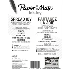 Paper Mate InkJoy 300RT Retractable Ballpoint Pens, Medium Point, 1.0mm, Assorted Ink, 8/Pack (1781564/1945921) Sale