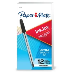 Paper Mate InkJoy 50ST Ballpoint Pen, Medium Point, Black Ink, Dozen (2013154) Sale