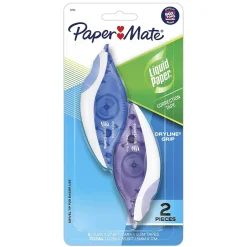 Paper Mate Liquid Paper DryLine Grip Correction Tape, White, 2/Pack (87813) Outlet