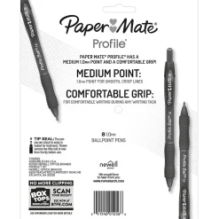 Paper Mate Profile Ballpoint Pen, Medium Point, Black Ink, 8 Pack (2095460) Hot