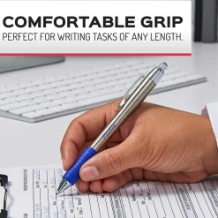 Paper Mate Profile Metal Barrel Retractable Ballpoint Pen, Medium Point, Black Ink, 2/Pack (2130513) Best