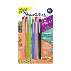 Paper Mate Sunday Brunch Scented Flair Pen, Medium Point, Assorted Ink, Dozen (2125359) Best