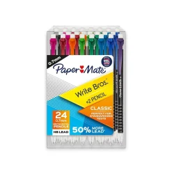 Paper Mate Write Bros. Classic Mechanical Pencil, 0.7mm, #2 Hard Lead, 2 Dozen (2096310/2171181) Best
