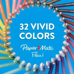 Paper Mate PaperMate Flair Felt Pen, Medium Point, 0.7mm, Red Ink, 4 Pack (84244) Discount