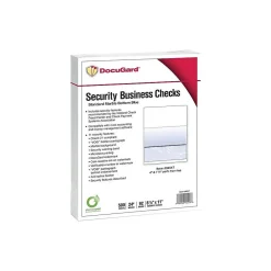Outlet DocuGard Standard 8.5" x 11" Security Check On Bottom, 24 lbs., Blue, 500 Sheets/Ream, 2500/Carton (04517P) Security & Carbon
