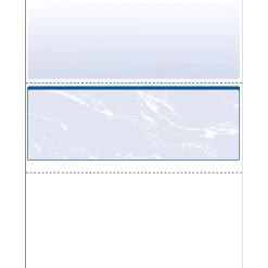 DocuGard Standard 8.5" x 11" Business Security Check In Middle, 24 lbs., Blue, 500 Sheets/Ream, 2500/Carton (04509) Security & Carbon