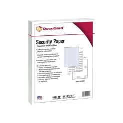 New DocuGard Standard 8.5" x 11" Medical Security Paper, 24 lbs., Blue, 500 Sheets/Ream (PRB04541) Security & Carbon