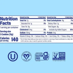 Cookies<Partake Crunchy Chocolate Chip Cookie Snack Pack, 1.09 oz, 24/Pack (220-02417)