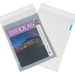 Partners Brand Clear View Poly Mailers, 12" x 15.5", Clear/White, 100/Case (CV1215)* Poly Mailers