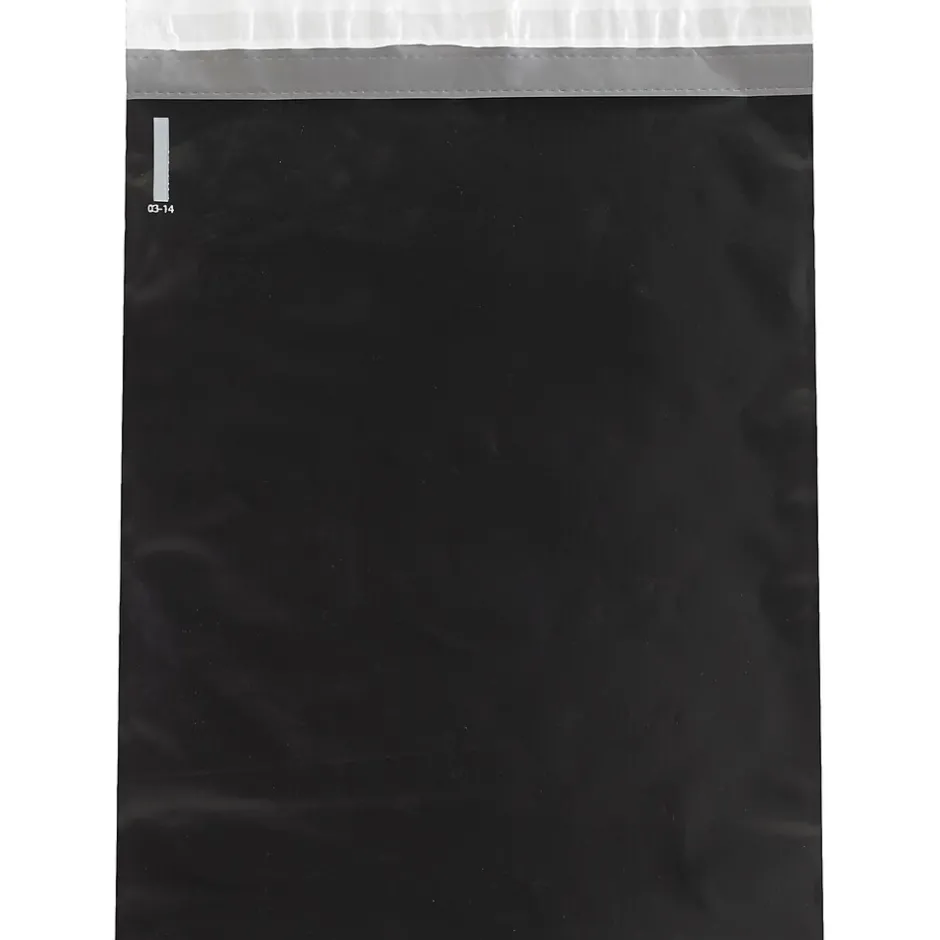Partners Brand Colored Poly Mailers, 14.5" x 19", Black, 100/Case (CPM1419BK)* Poly Mailers