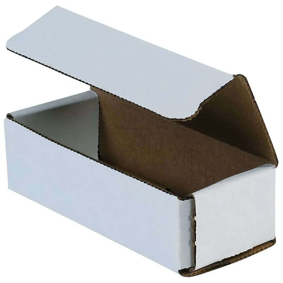 Partners Brand Corrugated Mailers, 14" x 4" x 2", White, 50/Bundle (M14142K)* Corrugated Mailers