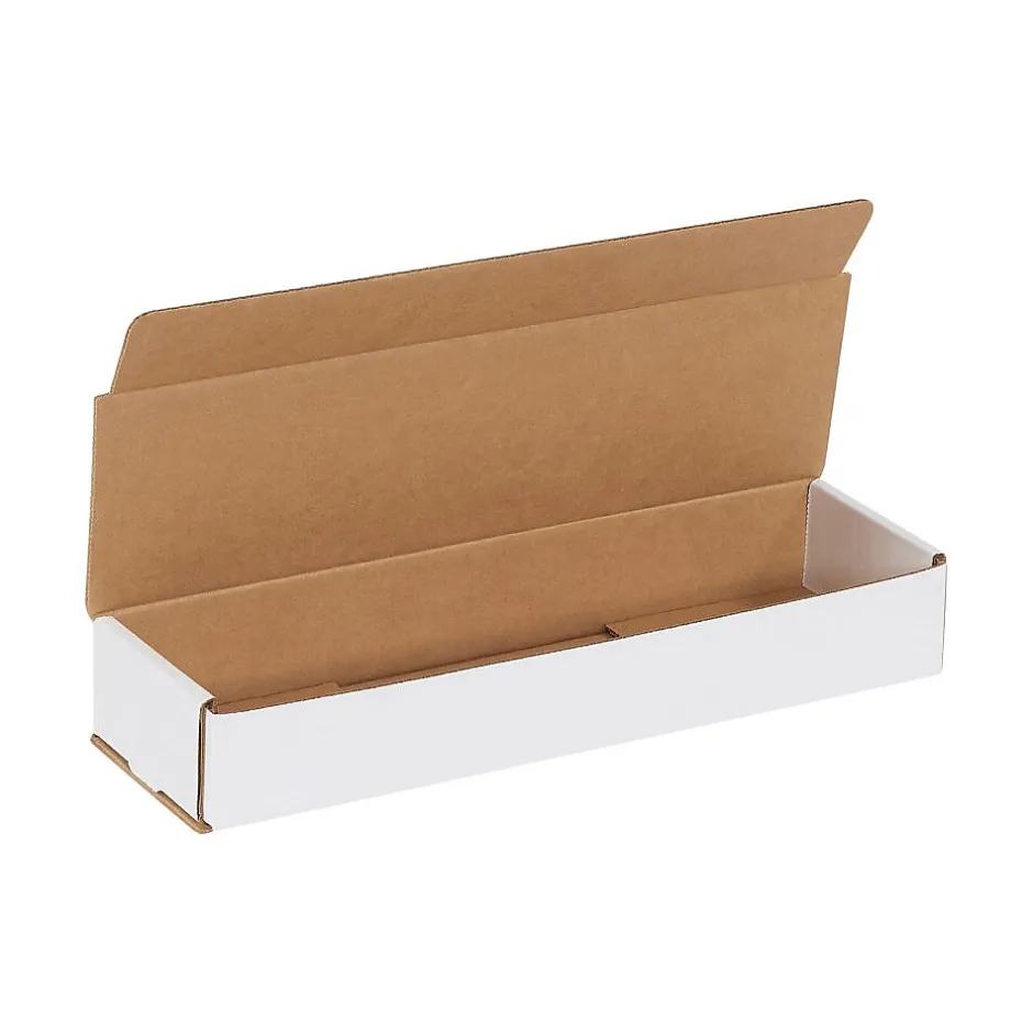 Partners Brand Corrugated Mailers, 14" x 4" x 2", White, 50/Bundle (M14142K)* Corrugated Mailers